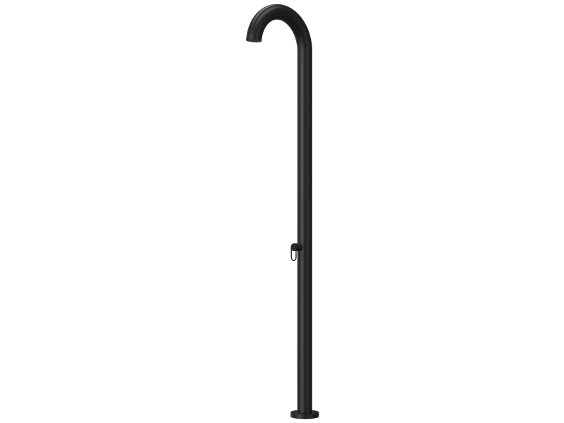 single handle mixer (H&C water) in black