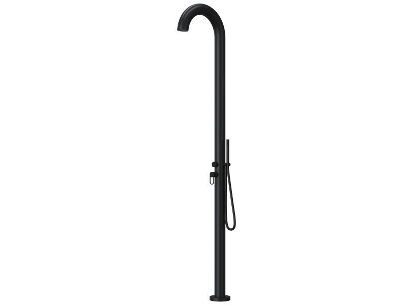 single handle mixer (H&C water) + handshower in black